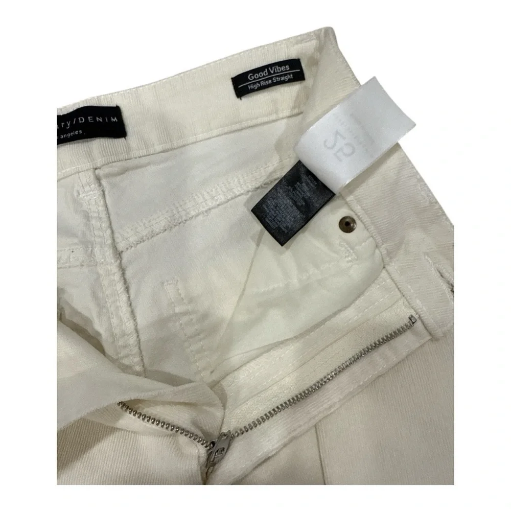 Sanctuary Good Vibes High Waist Crop  Straight Leg Corduroy Pants size 25 NWOT